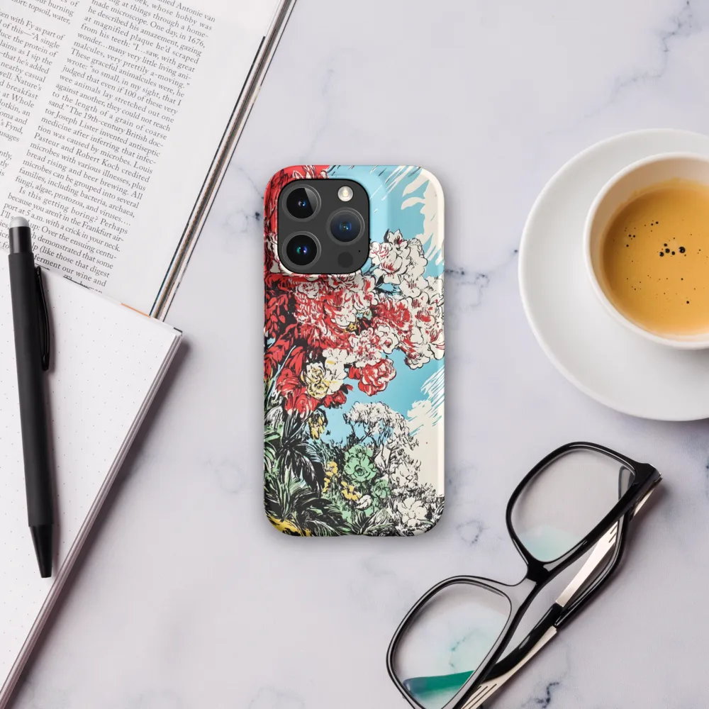 Floral Symphony in Bold Colors | Phone Case |  16 Pro | Snap Case | Matte