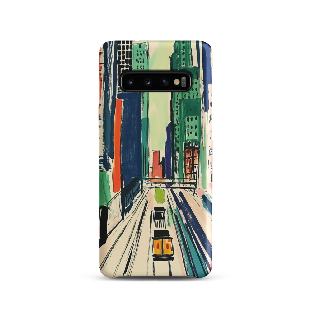 Urban Vibrance: A City in Motion | Phone Case |  S10 | Snap Case | Matte