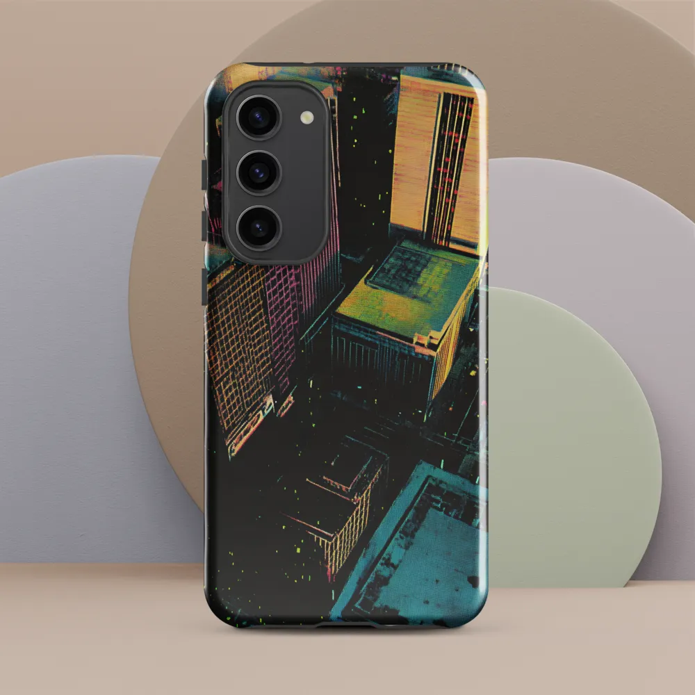 Neon Dreams: A City from Above