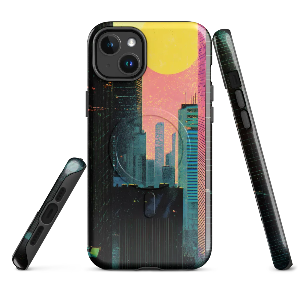 Nostalgic Urban Dreamscape | Phone Case |  14 Plus | MagSafe® Tough Case | Glossy