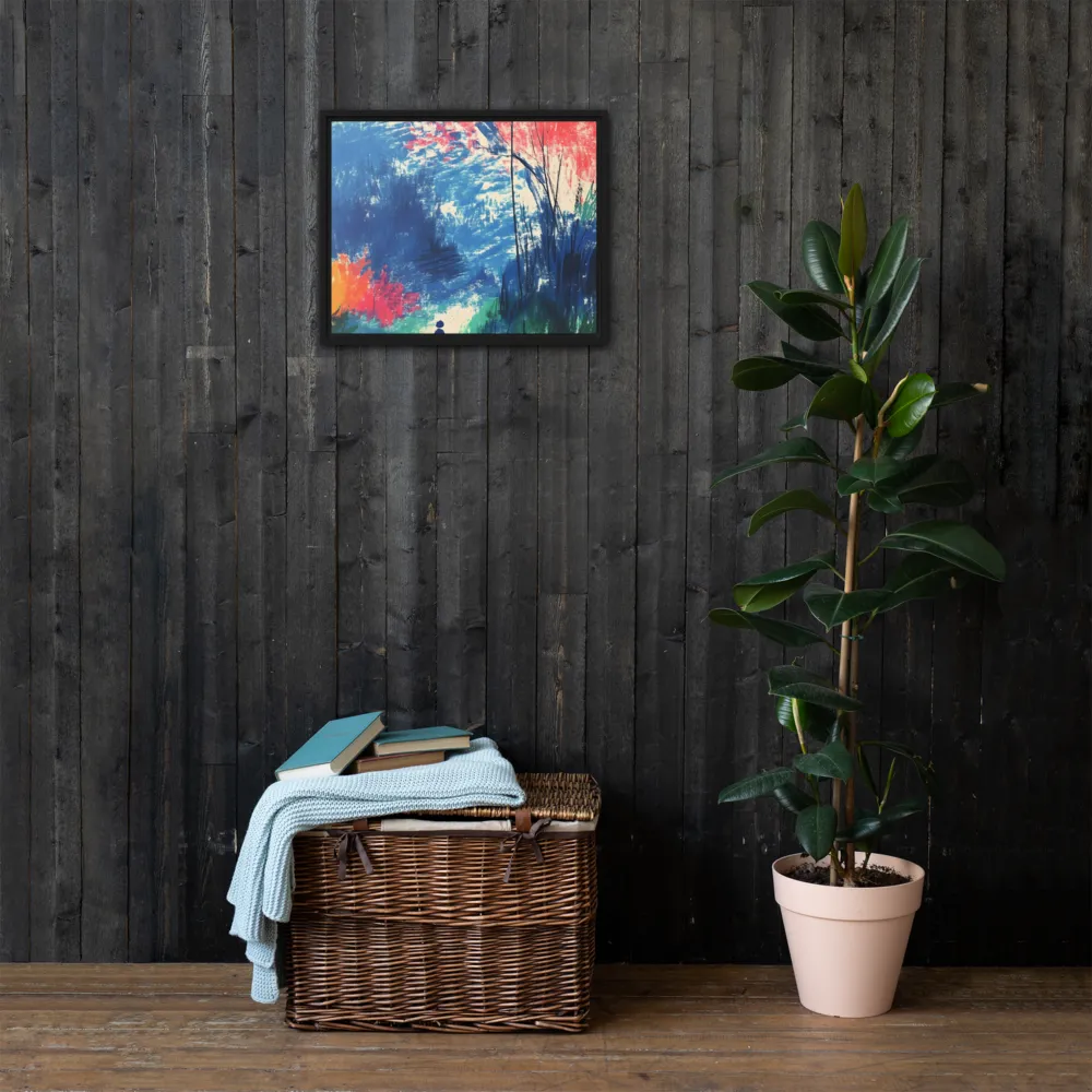 Whispers of Tranquility | Canvas with Black Frame | 16″×20″
