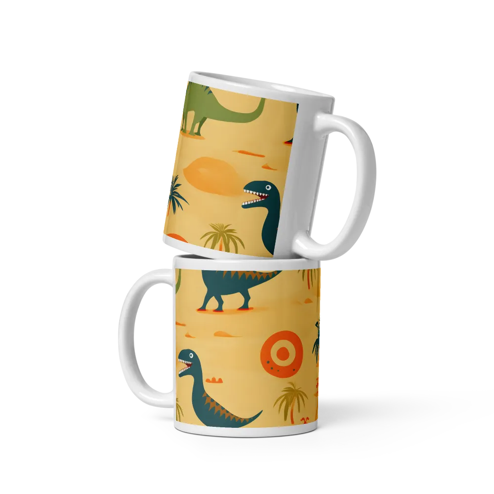 Dinosauria Delight: A Colorful Prehistoric Adventure | Mugs | Multiple Sizes & Colors