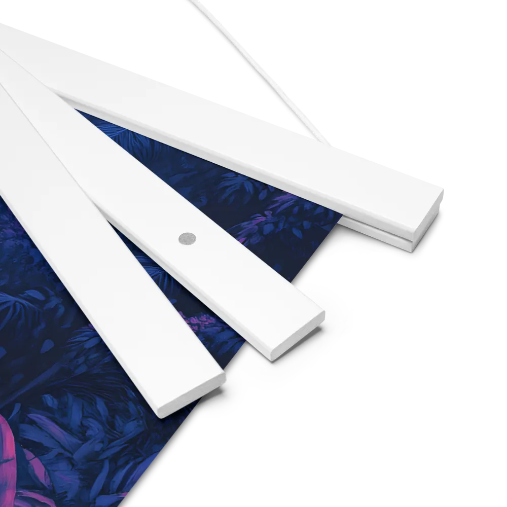 Mystic Prowler: The White Tiger in the Jungle | Poster With White Wood Hanger | 14″×14″
