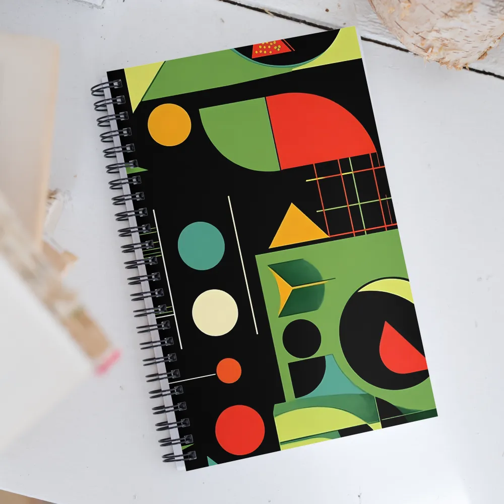 Geometric Harmony | Spiral Notebook