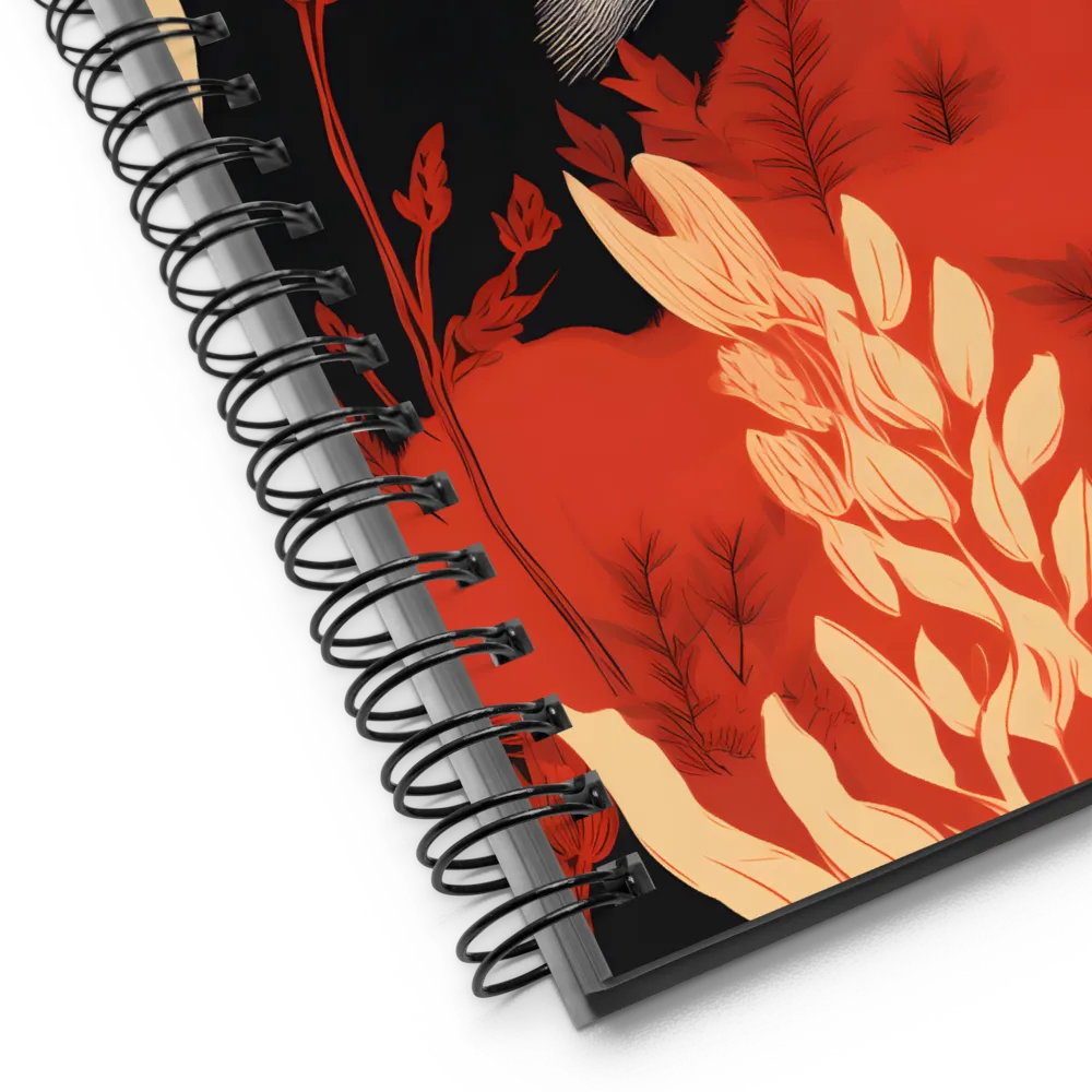 Whimsical Badger Dance | Spiral Notebook