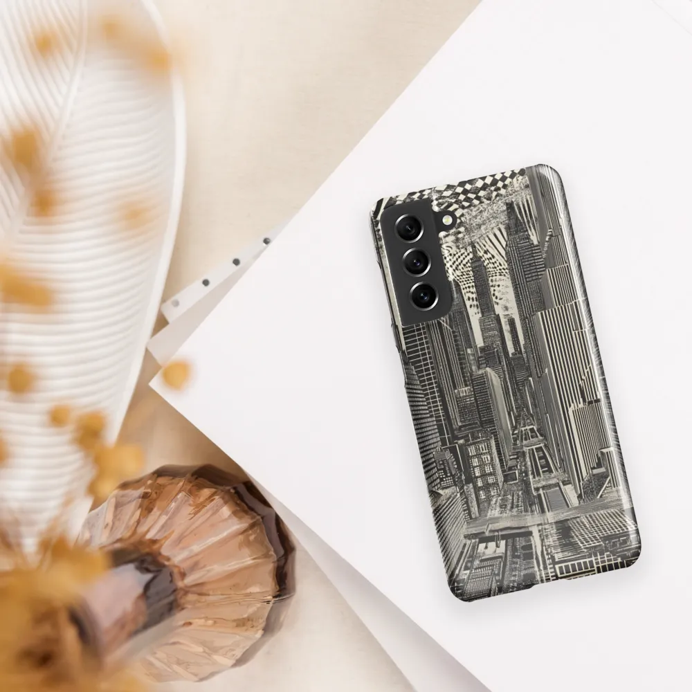 Urban Dreams: A Surreal Cityscape | Phone Case |  S21 | Snap Case | Glossy