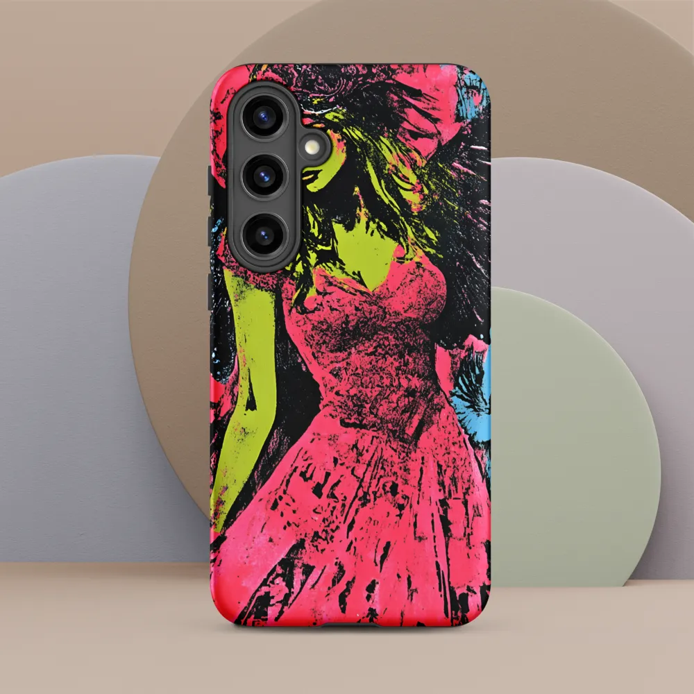 Mystical Angel in Neon Dreams