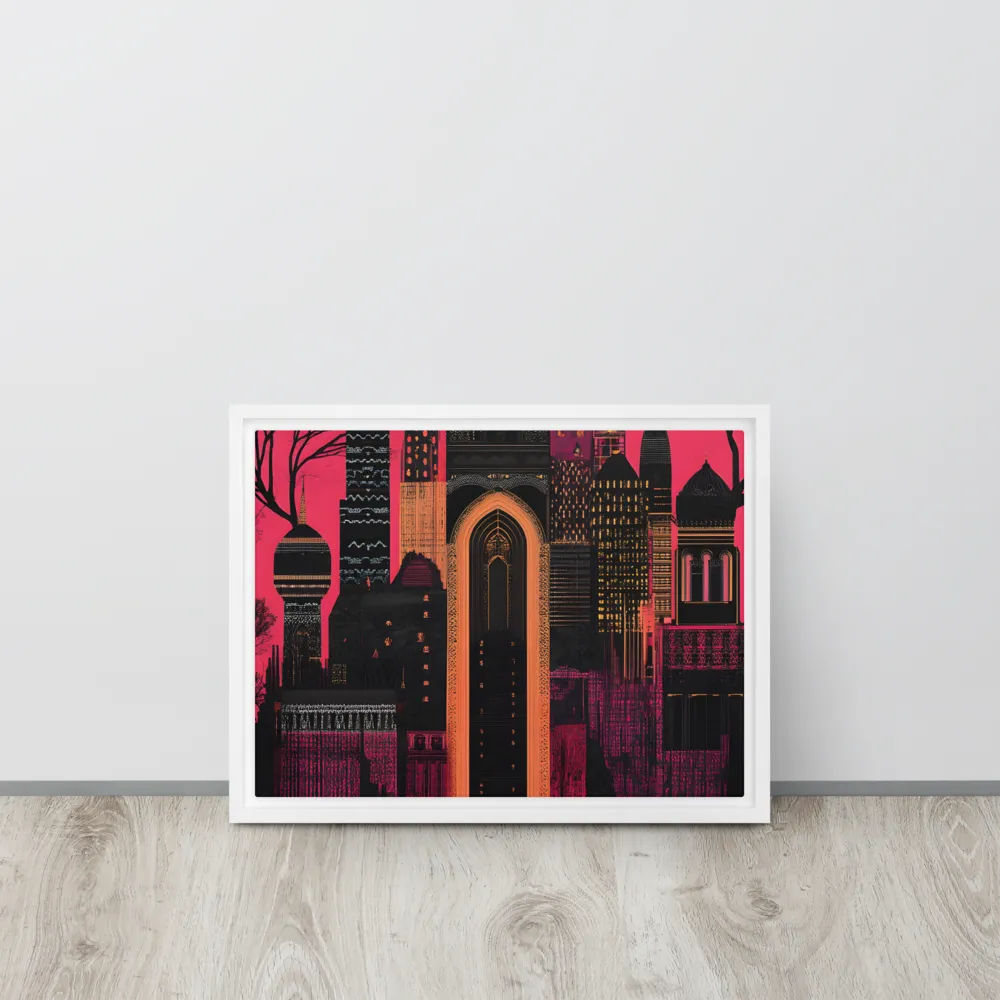 Urban Reverie | Canvas with White Frame | 12″×16″