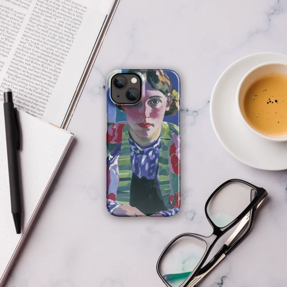Vibrant Gaze: A Modernist Portrait