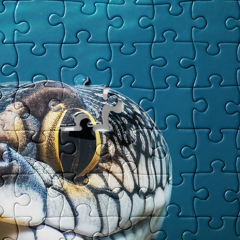 Underwater Majesty: The Serpent's Gaze | Jigsaw Puzzle | 520 pieces