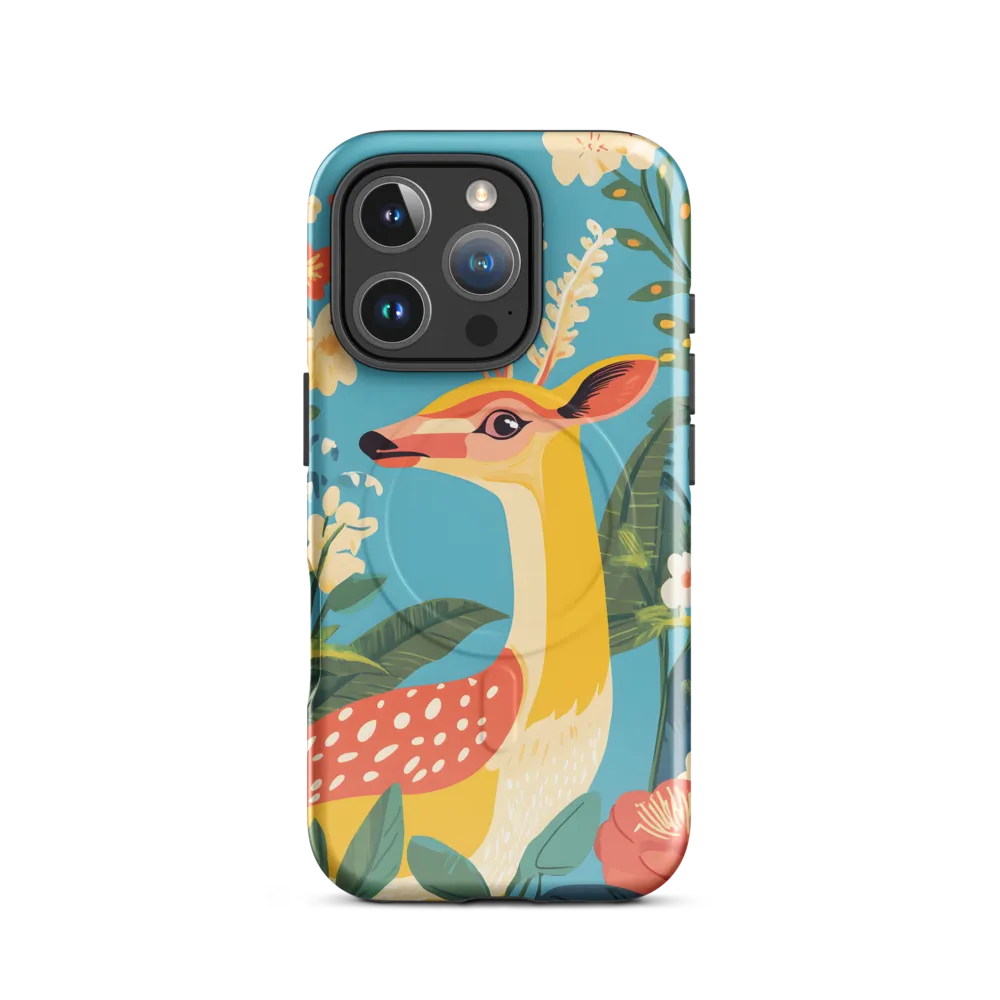 Serene Majesty: A Vibrant Deer Amidst Flora