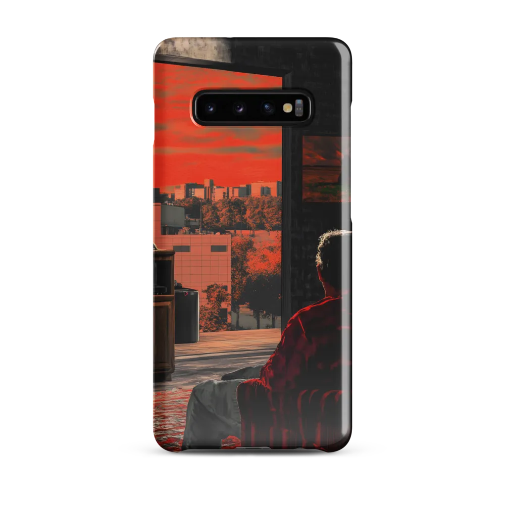 Gaze into the Ember Horizon | Phone Case |  S10 Plus | Snap Case | Glossy