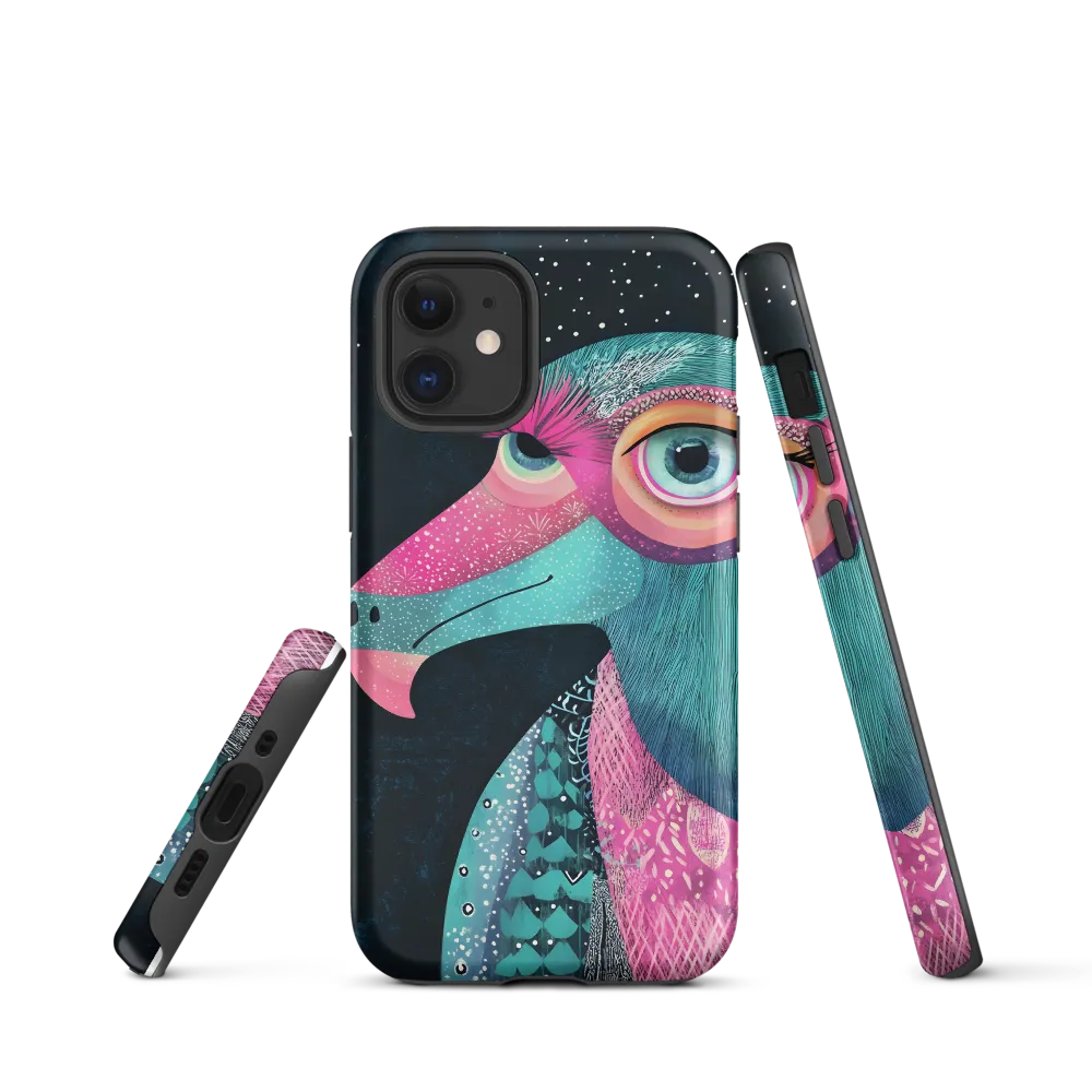 Whimsical Vulture: A Dance of Colors