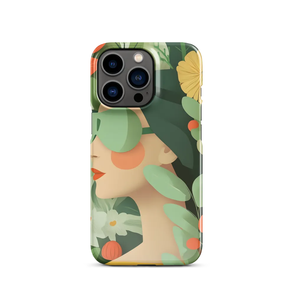 Nature's Serenity: A Modern Portrait | Phone Case |  13 Pro | Snap Case | Glossy