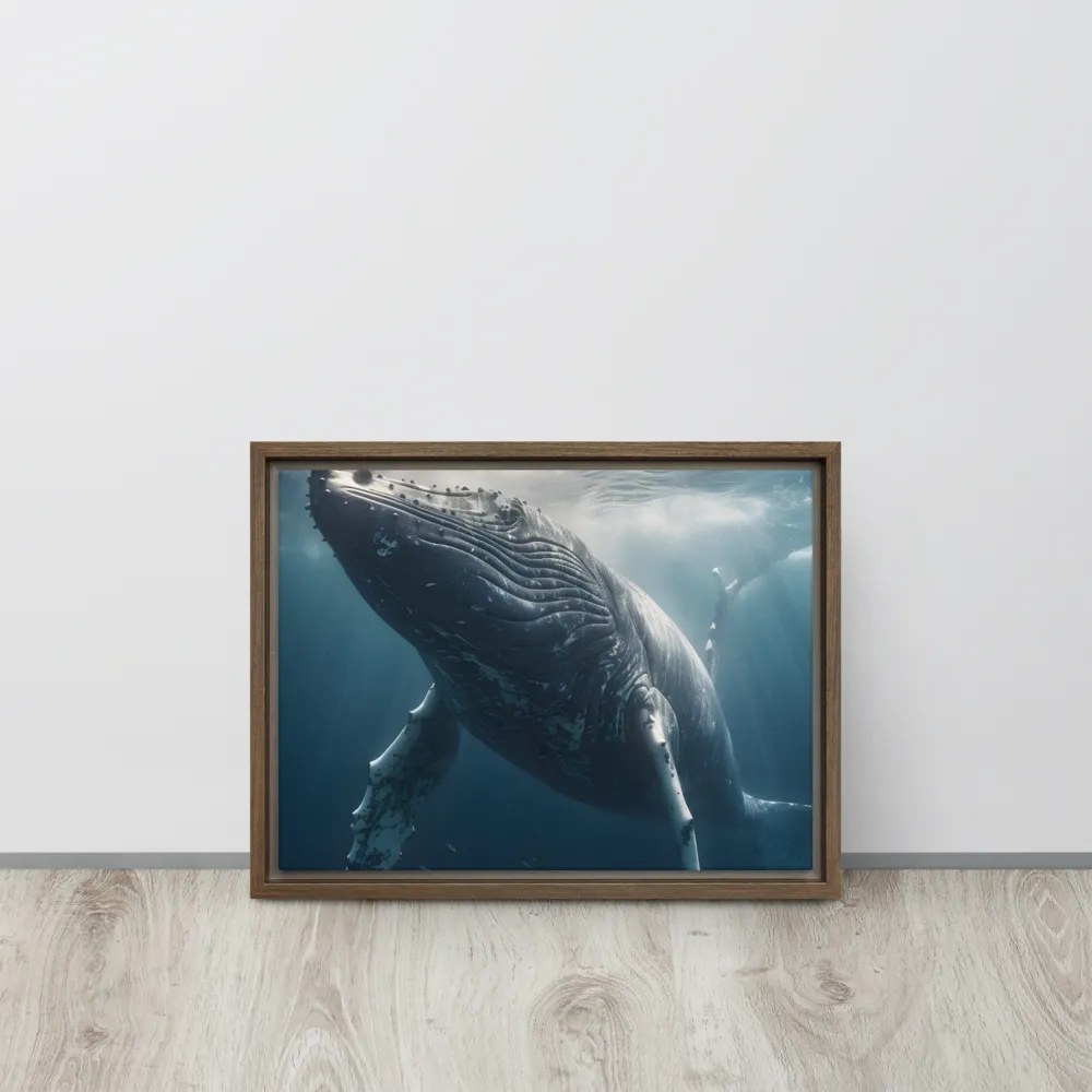 Graced by the Depths | Canvas with Brown Frame | 12″×16″