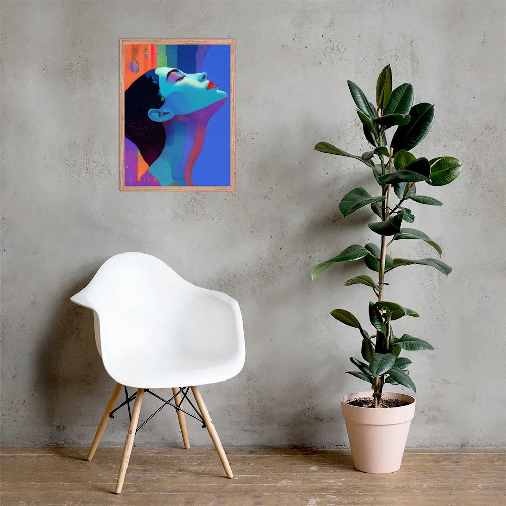 Ethereal Reverie | Poster with Red oak Frame | 18″×24″