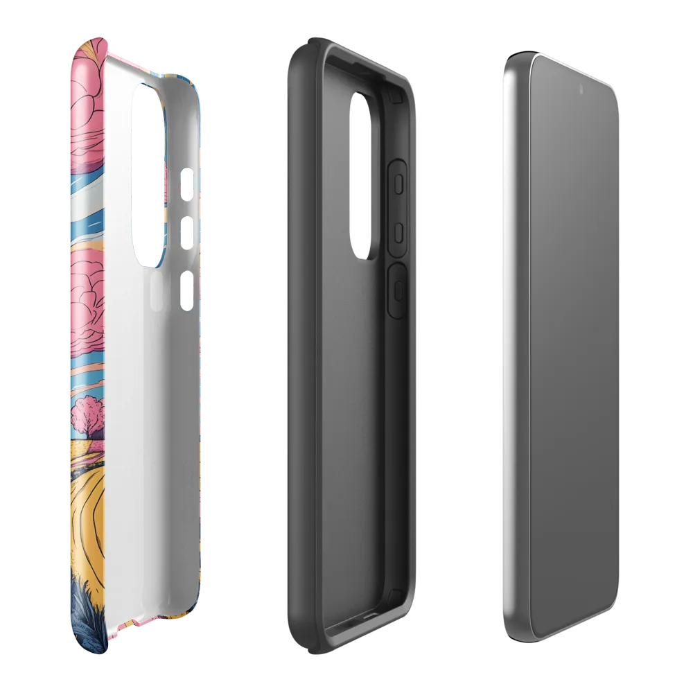 Idyllic Countryside Journey | Phone Case |  S23 Plus | Tough Case | Glossy