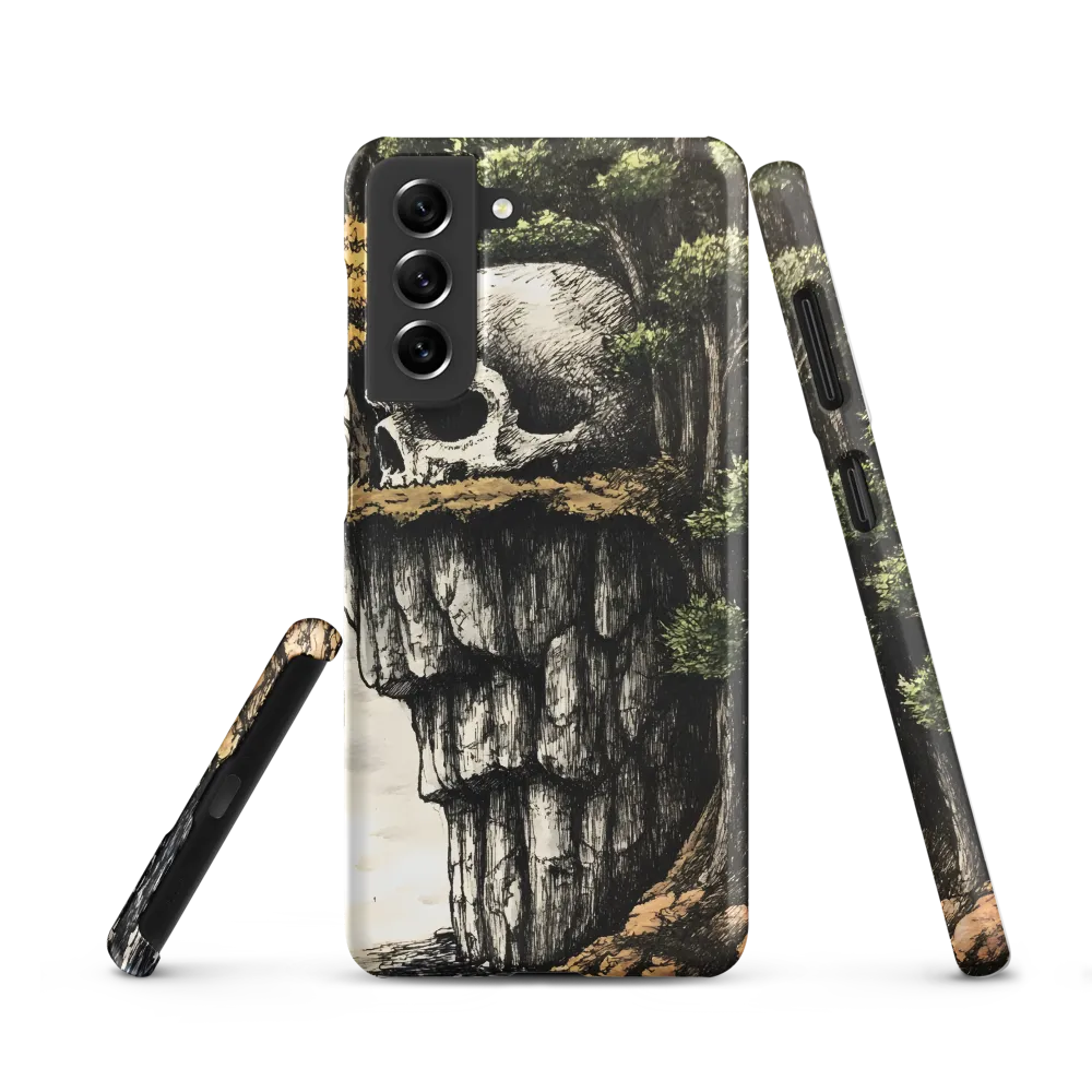 The Whispering Skull: A Surreal Encounter with Nature | Phone Case |  S21 | Snap Case | Matte