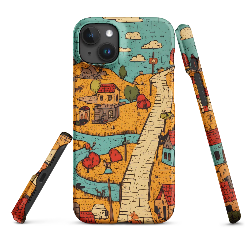 Whimsical Village Landscape