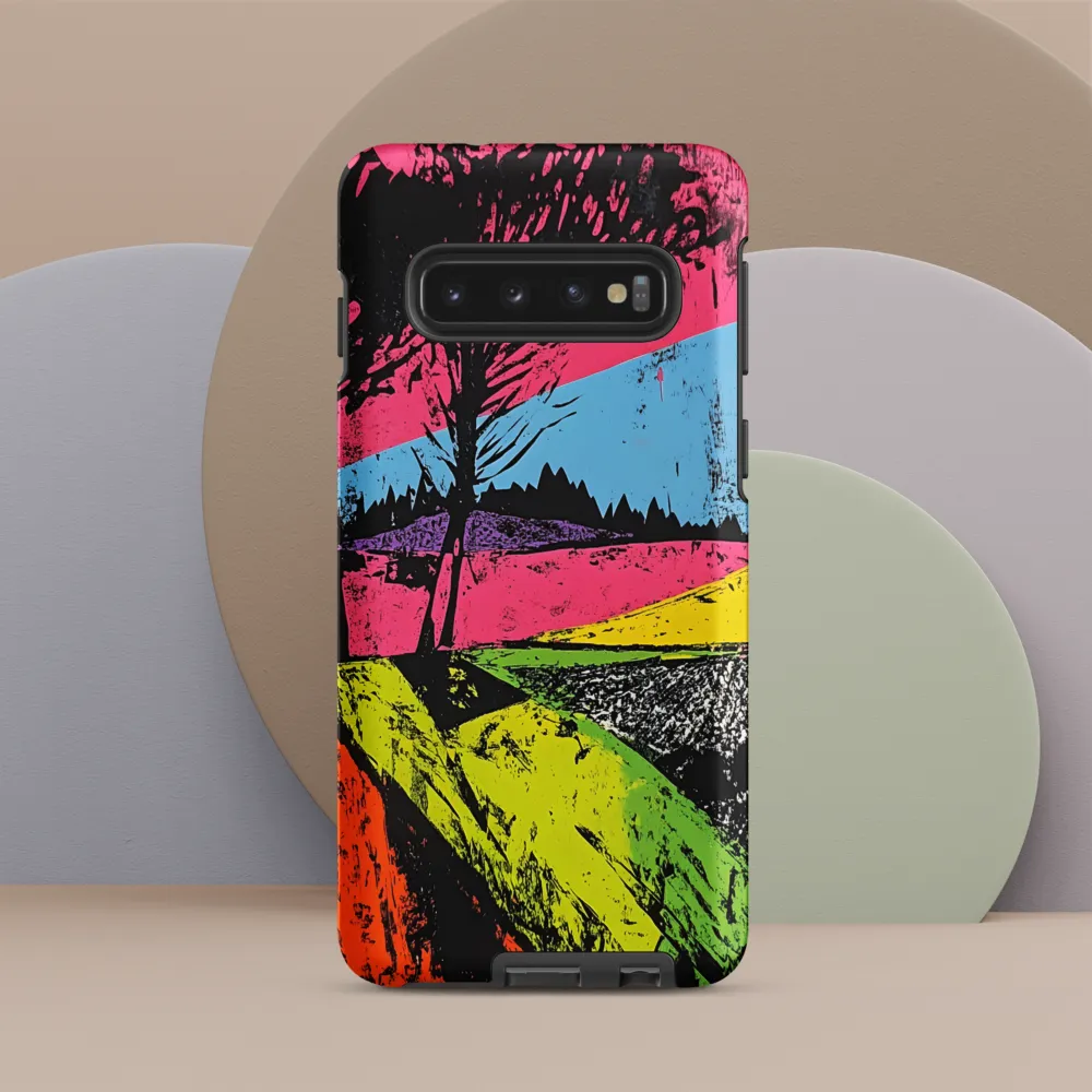 Vibrant Landscapes: An Abstract Interpretation | Phone Case |  S10 | Tough Case | Matte