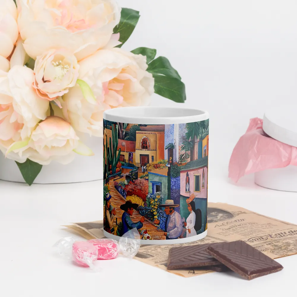 A Mosaic Journey Through Colorful Landscapes | Mugs | Multiple Sizes & Colors