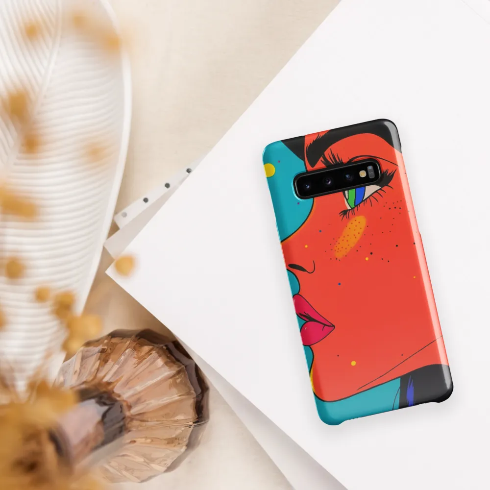 Vibrant Feminine Profile in Pop Art