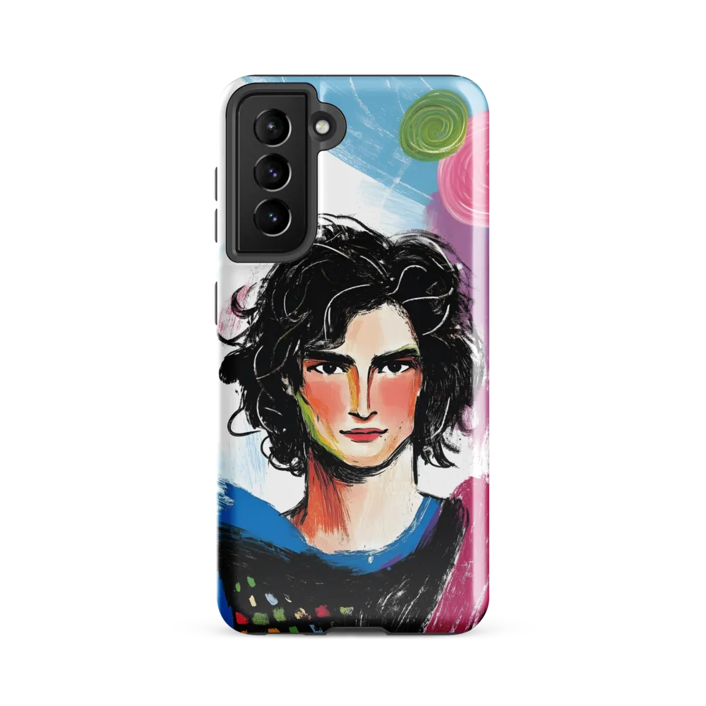 Vibrant Portrait of Youth | Phone Case |  S21 FE | Tough Case | Glossy