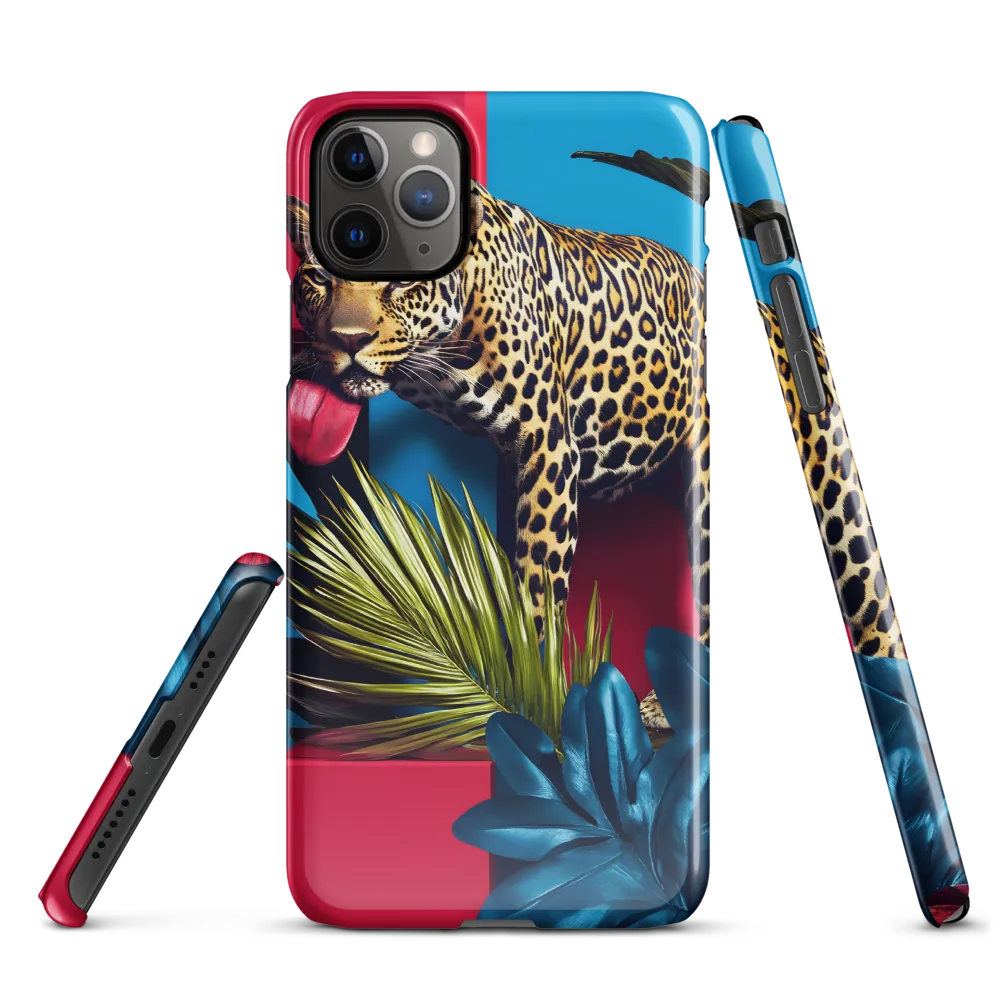 Playful Leopard in Vibrant Paradise | Phone Case |  11 Pro Max | Snap Case | Glossy