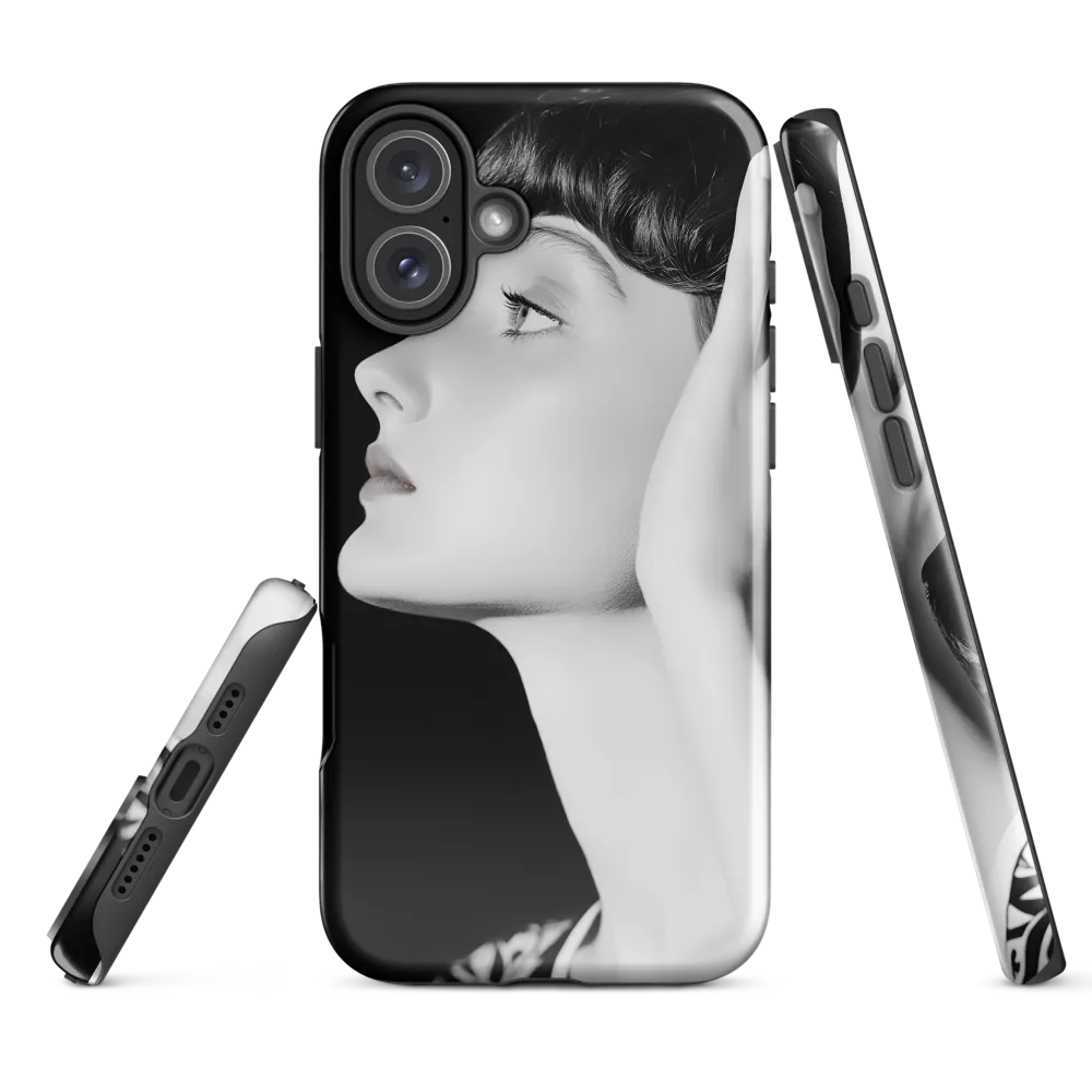 Contemplation in Monochrome | Phone Case |  16 Plus | Tough Case | Glossy