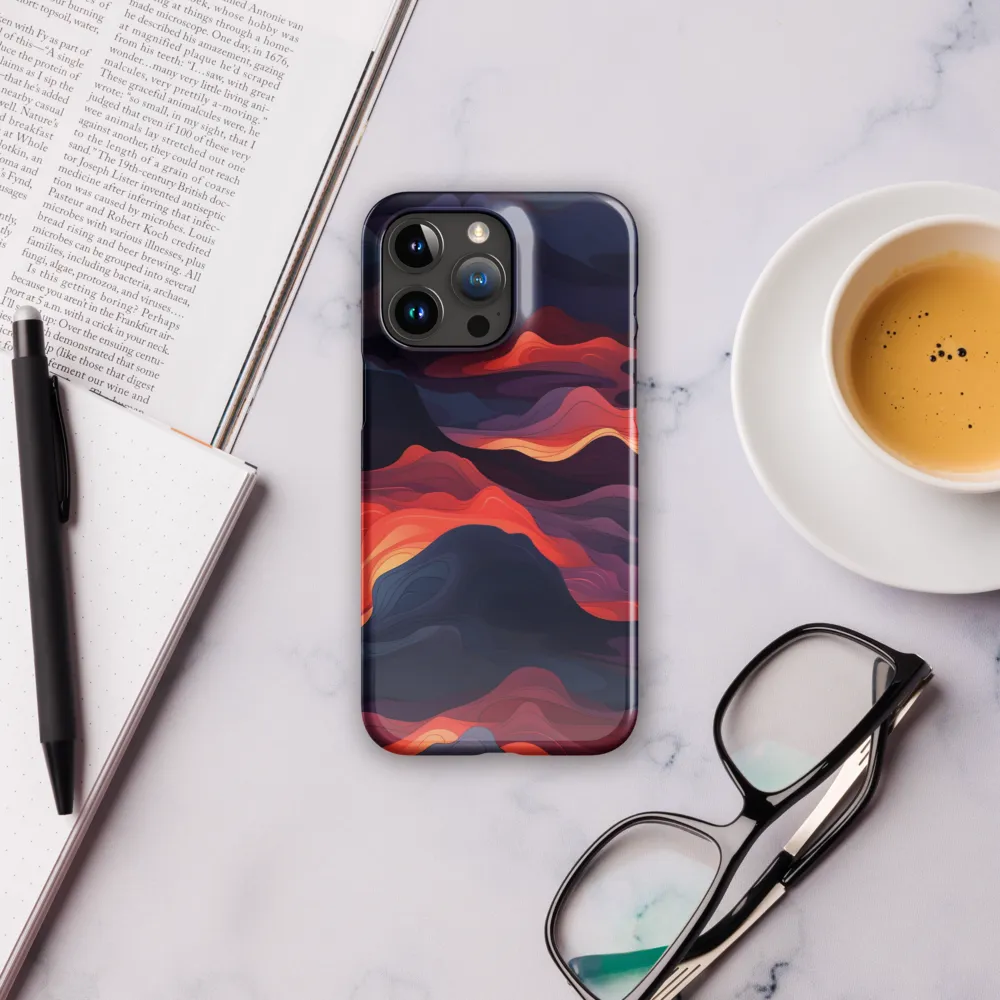 Ethereal Waves of Color | Phone Case |  15 Pro Max | Snap Case | Glossy