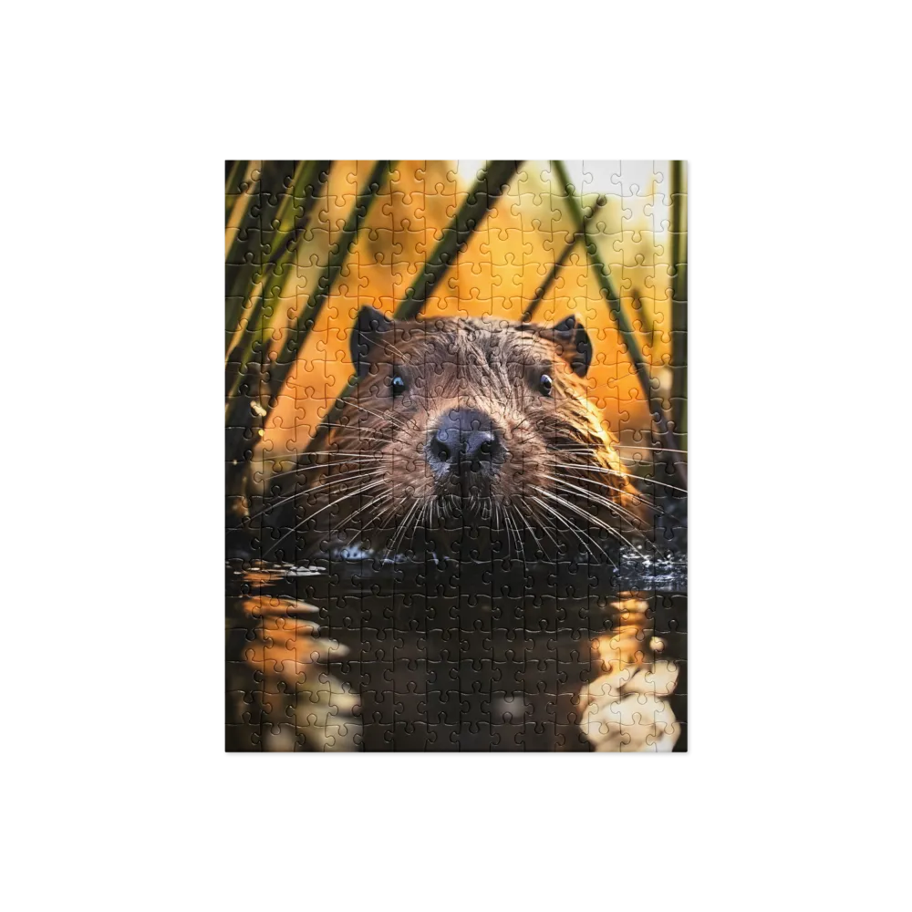 Beaver Serenity: A Natural Portrait | Jigsaw Puzzle | 252/520 pieces