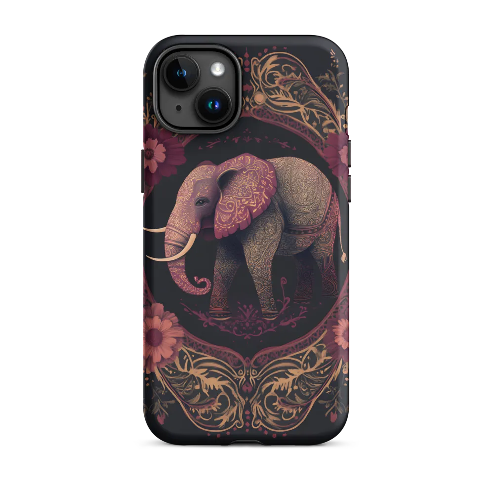Regal Reverie: The Ornate Elephant | Phone Case |  15 Plus | Tough Case | Matte