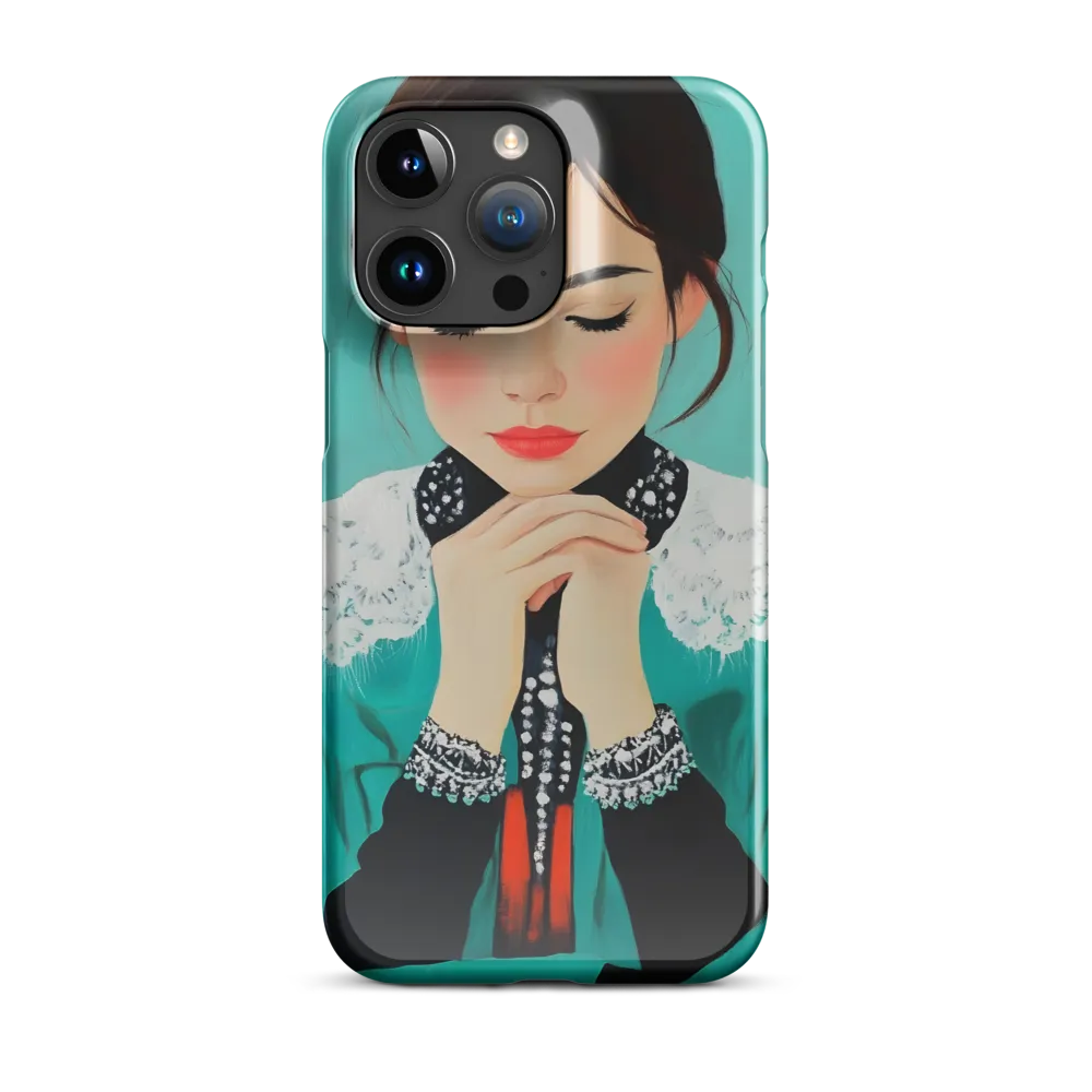 Serenity in Turquoise | Phone Case |  15 Pro Max | Snap Case | Glossy