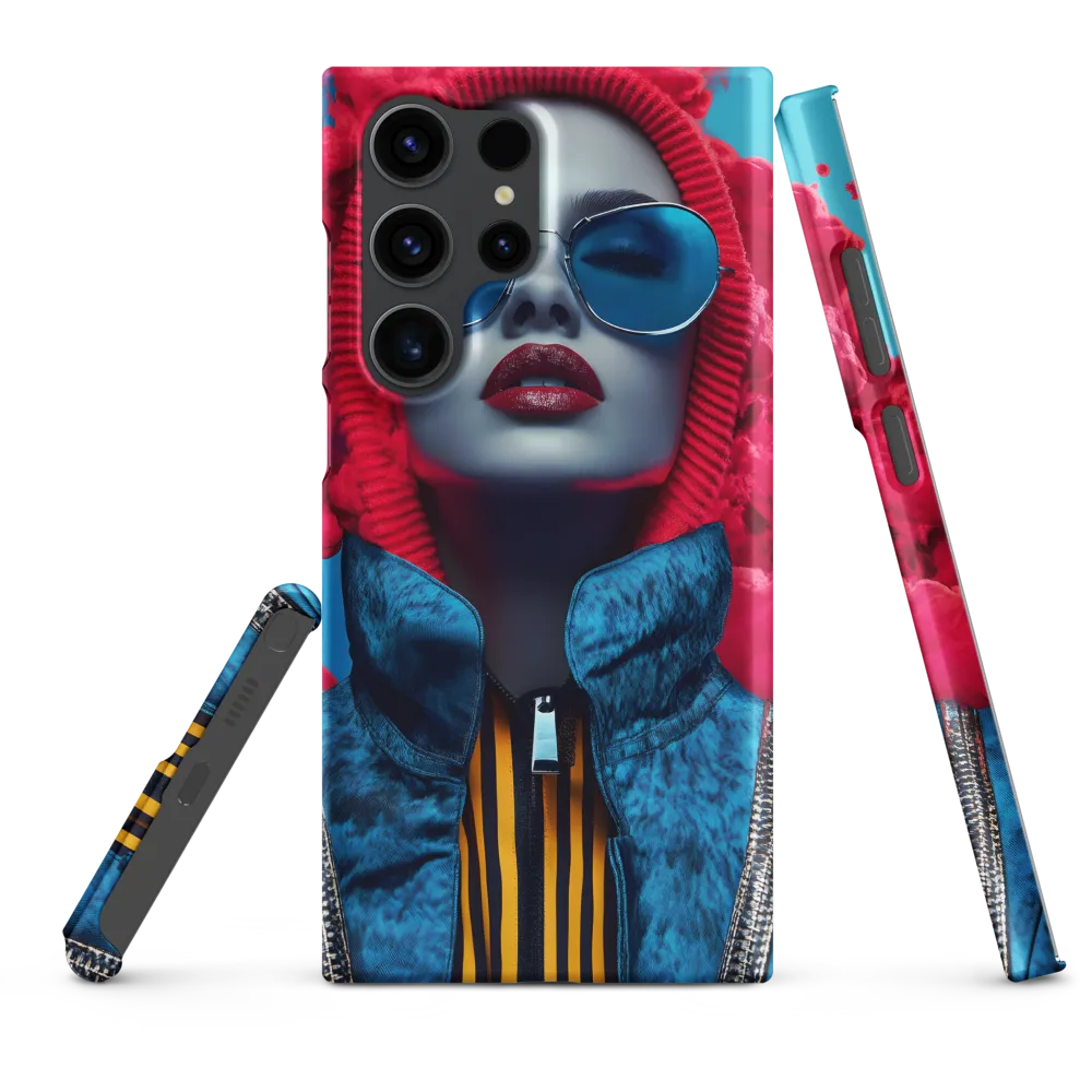 Bold Elegance in Digital Fashion | Phone Case |  S23 Ultra | Snap Case | Matte