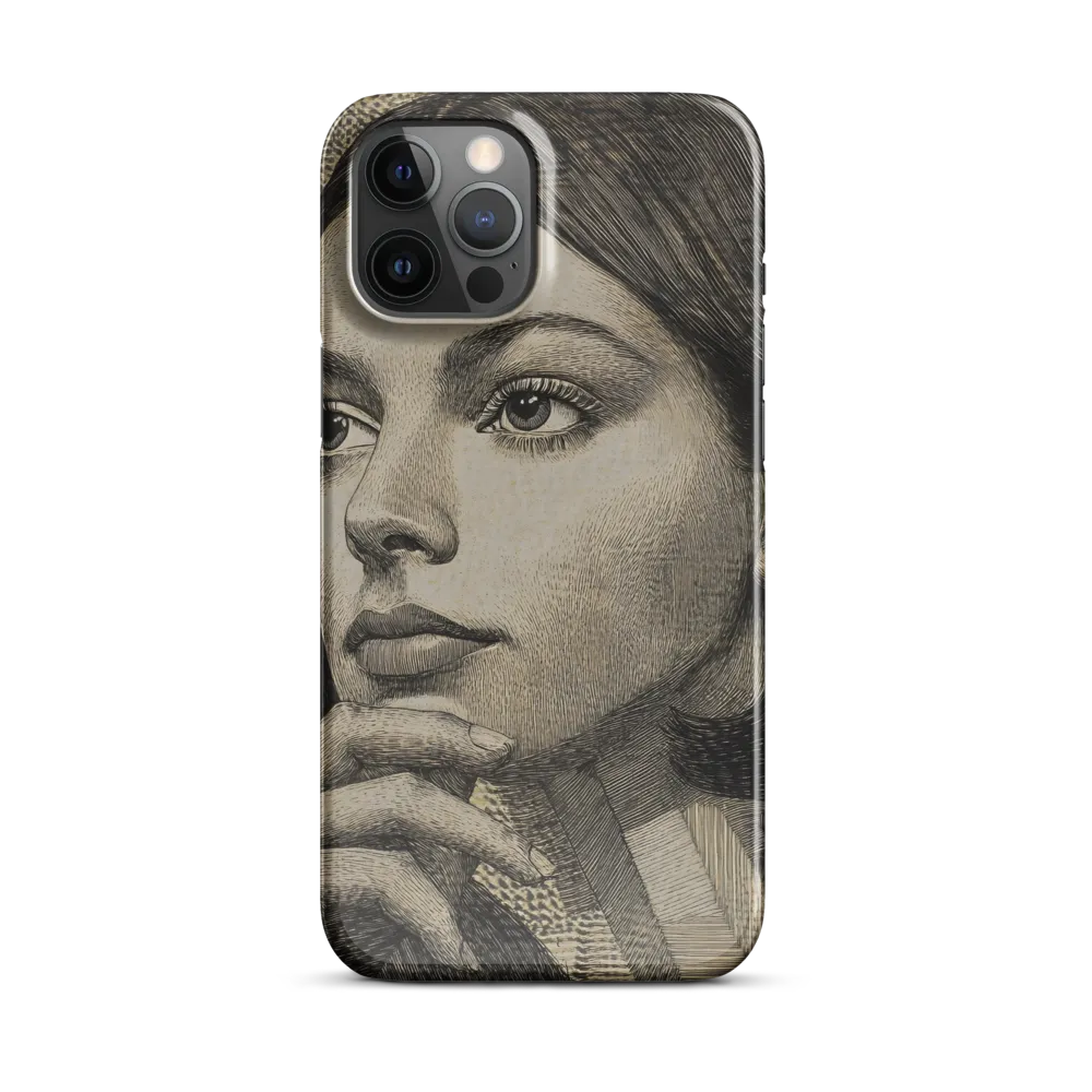 Contemplative Reflection | Phone Case |  12 Pro Max | Snap Case | Glossy