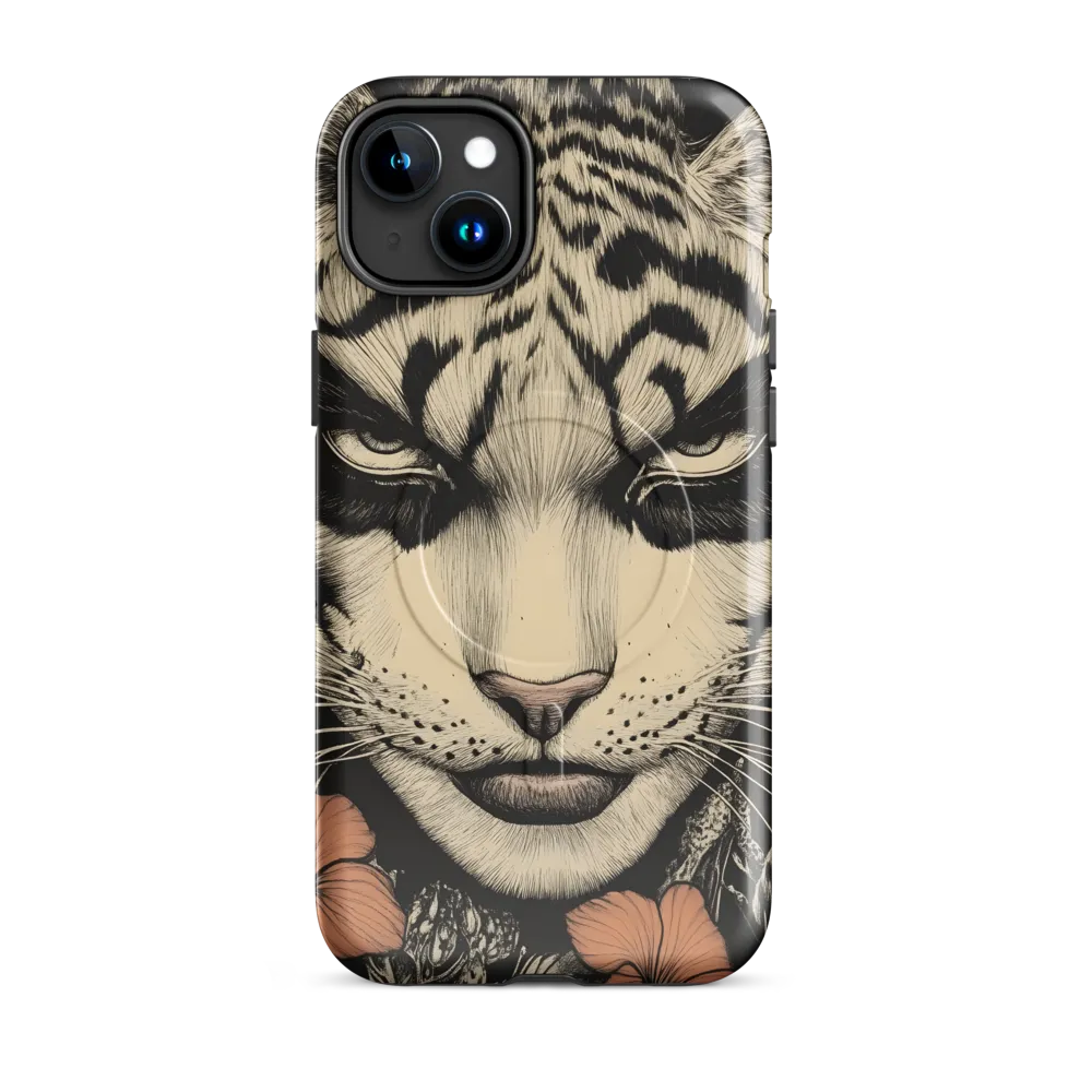 Feline Majesty: The Human-Leopard Connection | Phone Case |  15 Plus | MagSafe® Tough Case | Glossy