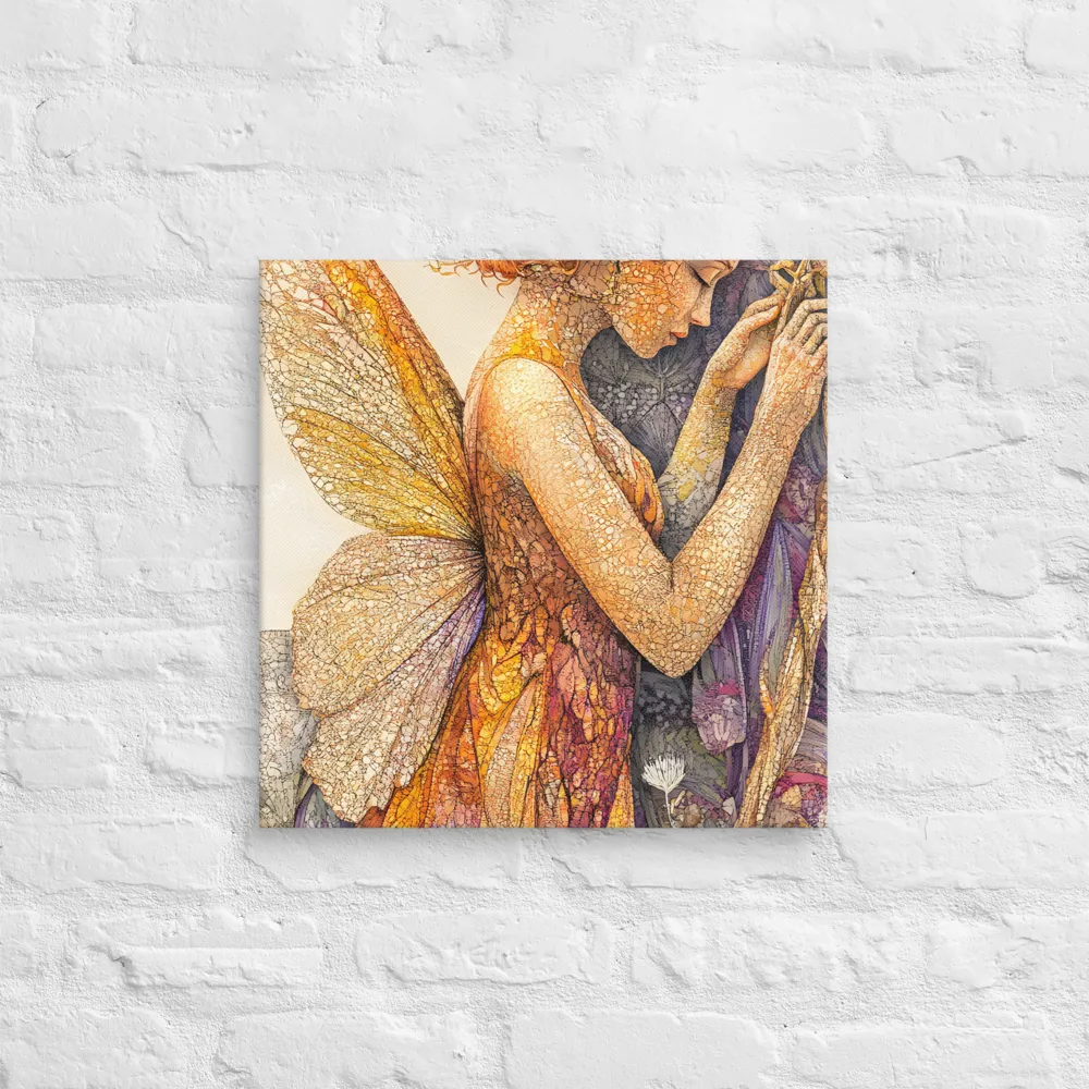 Whispers of the Frosted Meadow | Canvas | 18″×18″