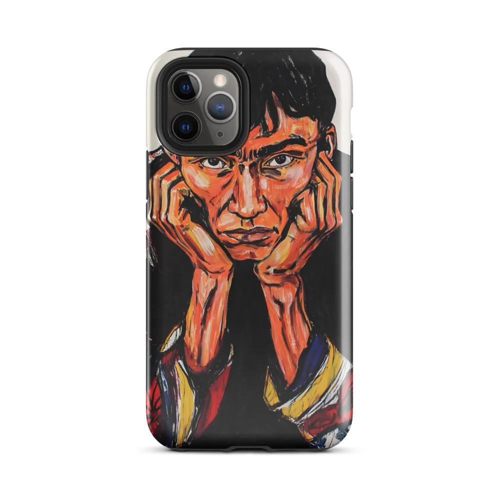 Contemplative Intensity: An Expressionist Portrait