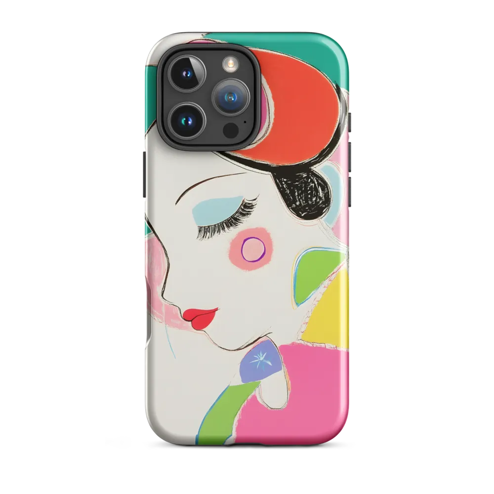 Whimsical Portrait in Colorful Abstraction