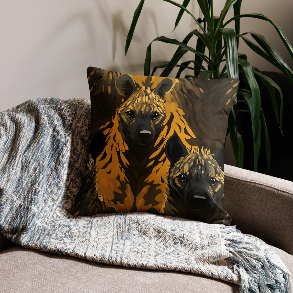 The Call of the Wild: Hyena Harmony | Pillow | 22″×22″