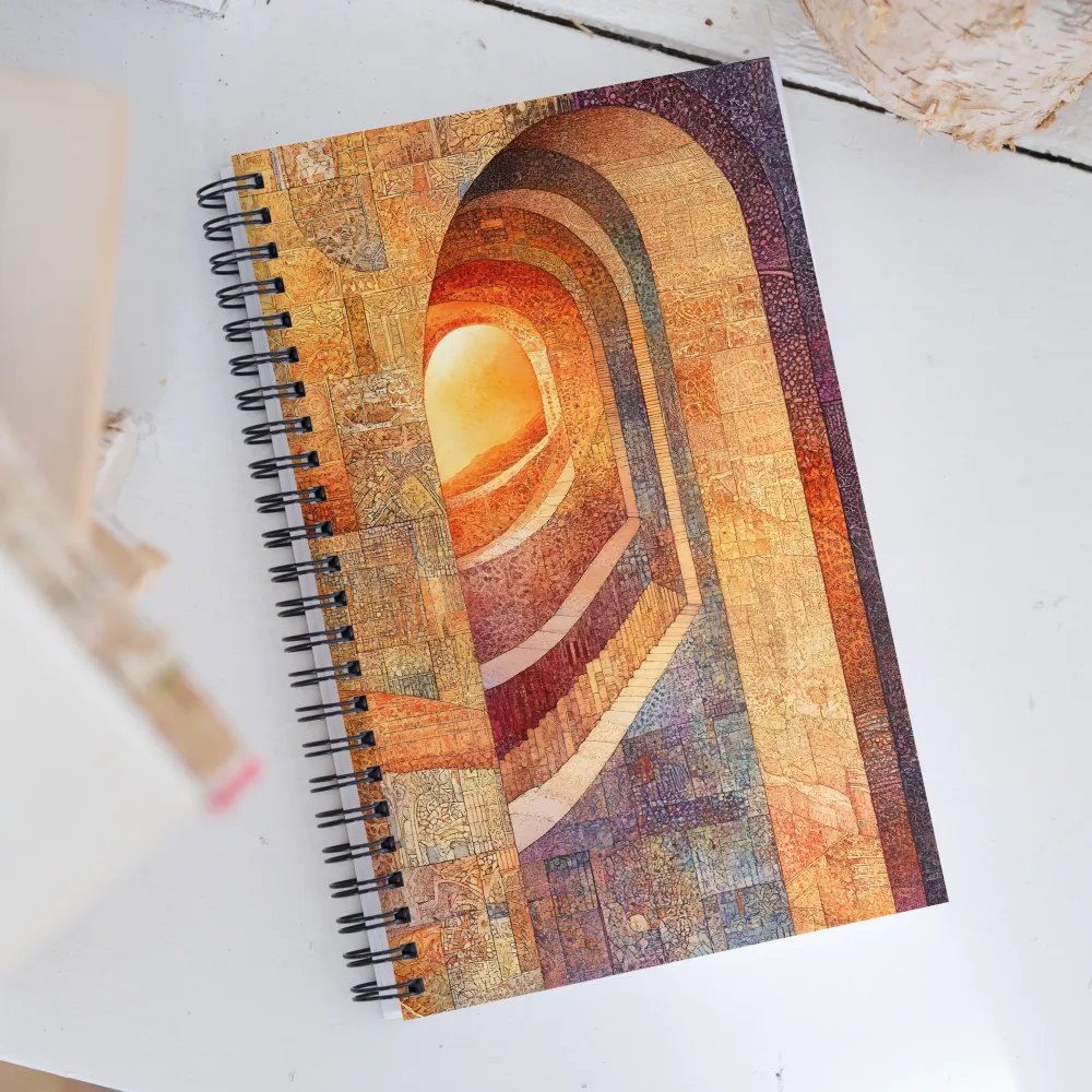 The Journey Through Shadows | Spiral Notebook