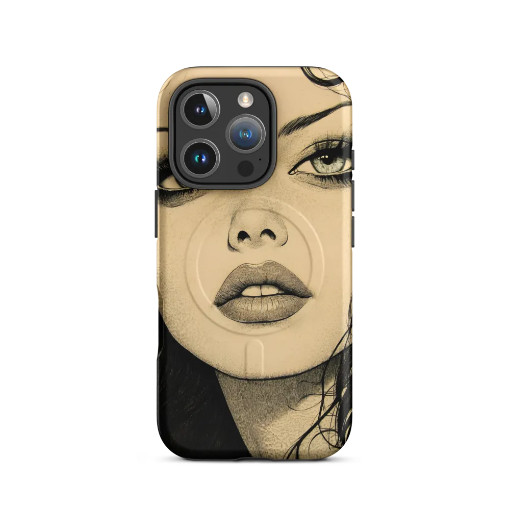 Enigmatic Gaze | Phone Case |  16 Pro | MagSafe® Tough Case | Matte