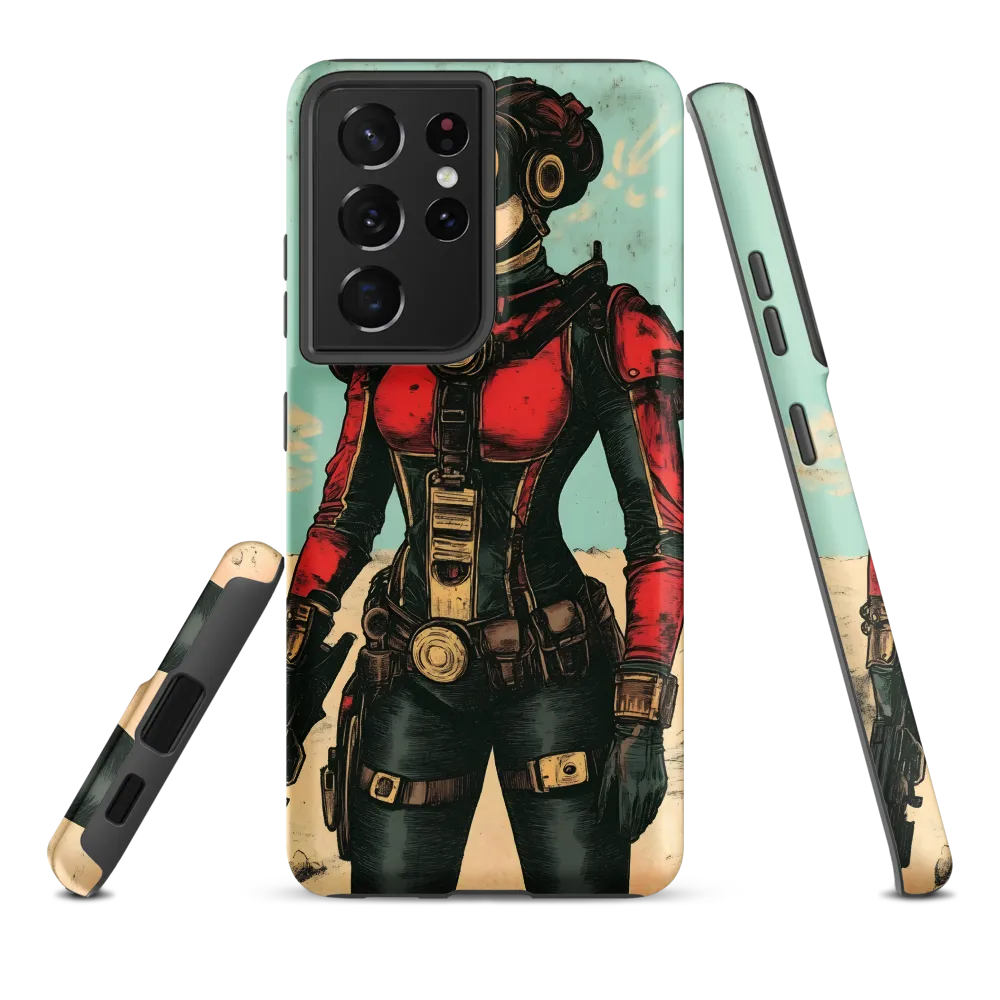 Futuristic Explorer: A Steampunk Adventure | Phone Case |  S21 Ultra | Tough Case | Matte