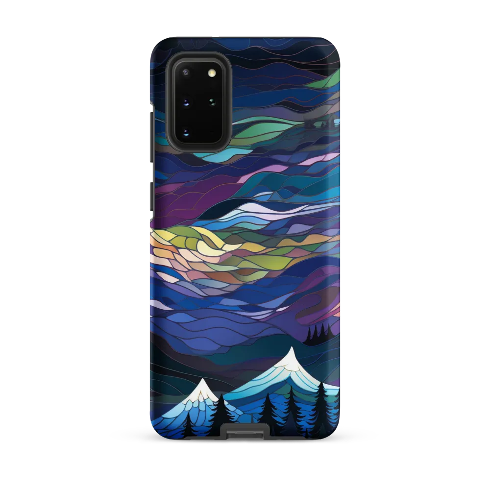 Twilight Peaks: An Abstract Mountain Landscape