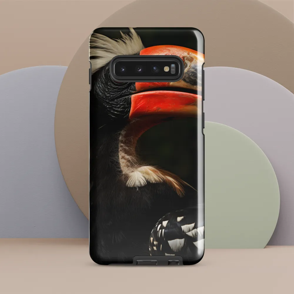 Majesty of the Hornbill | Phone Case |  S10 Plus | Tough Case | Glossy