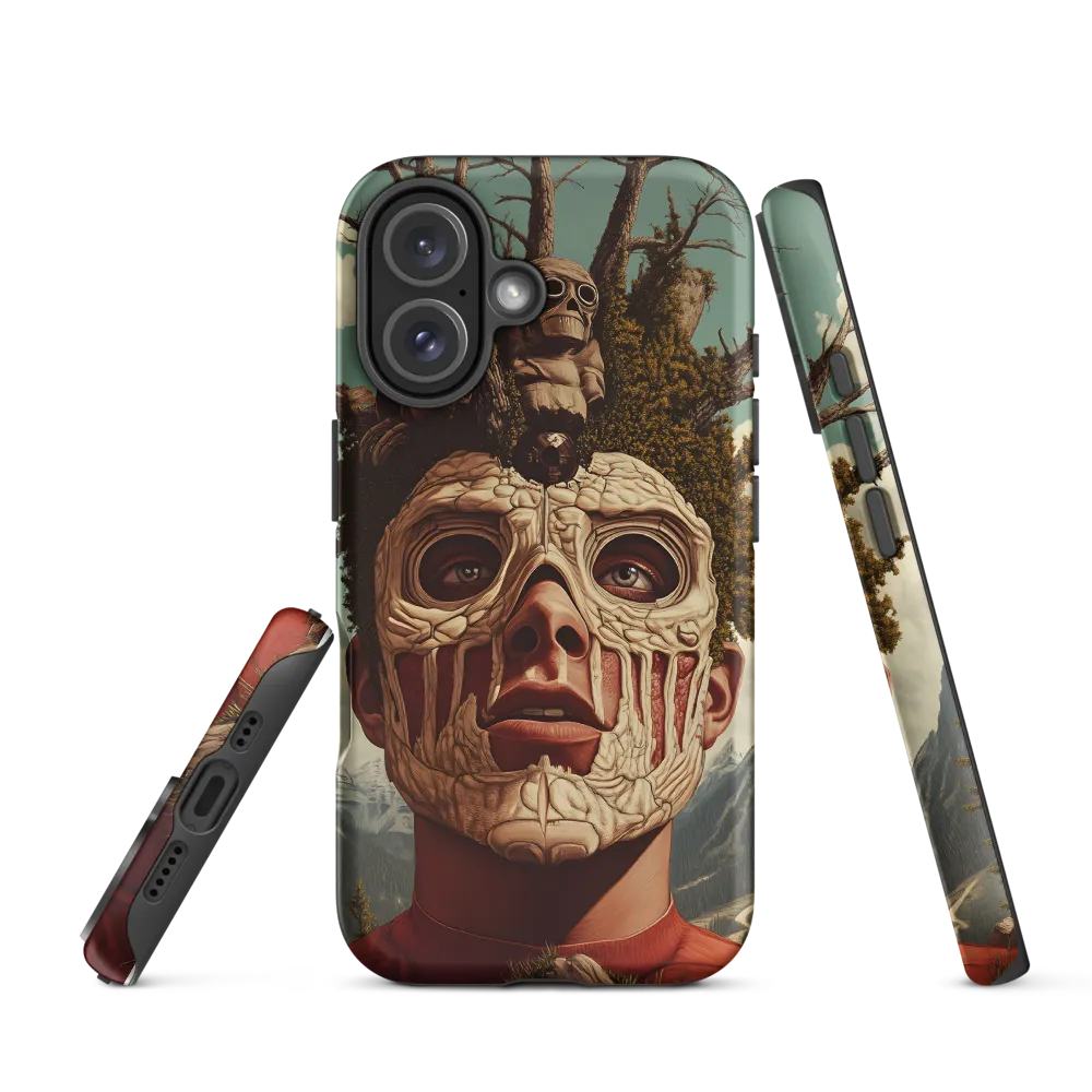 Nature's Mask: A Surreal Exploration | Phone Case