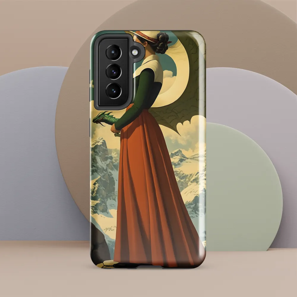 Mystic Harmony: The Dragon Keeper | Phone Case |  S21 FE | Tough Case | Glossy