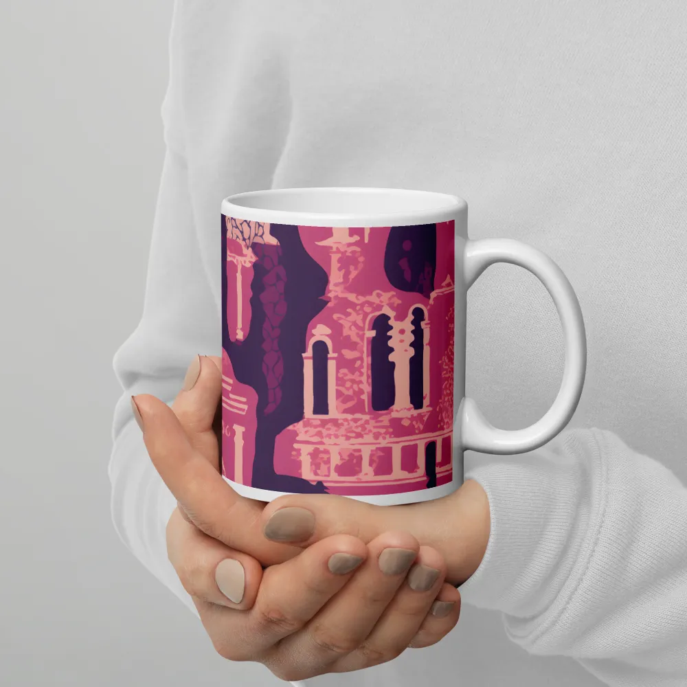 Whimsical Interplay of Figures and Architecture | Mugs | Multiple Sizes & Colors