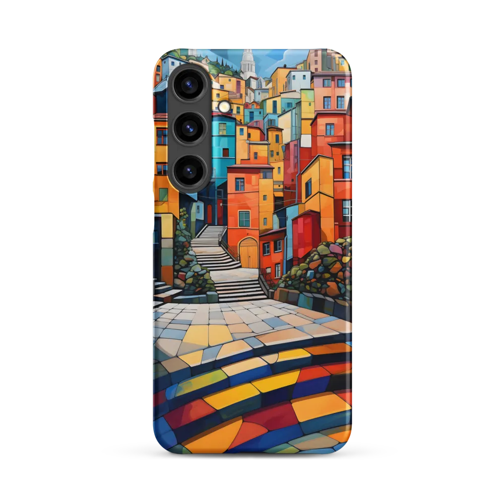 Vibrant Village: A Cubist Journey