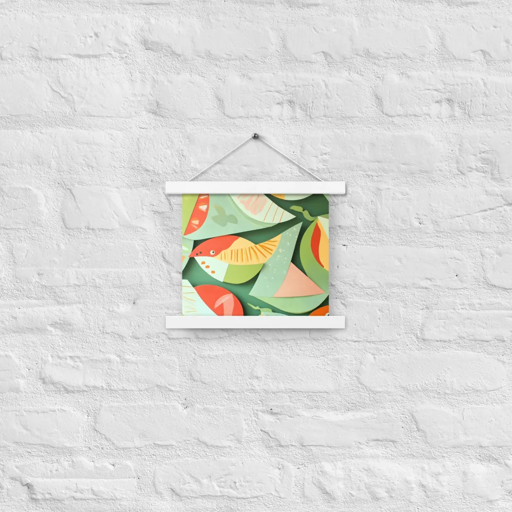 Nature's Palette | Poster With White Wood Hanger | 10″×10″